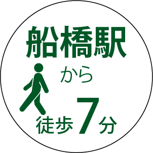 船橋駅から徒歩7分