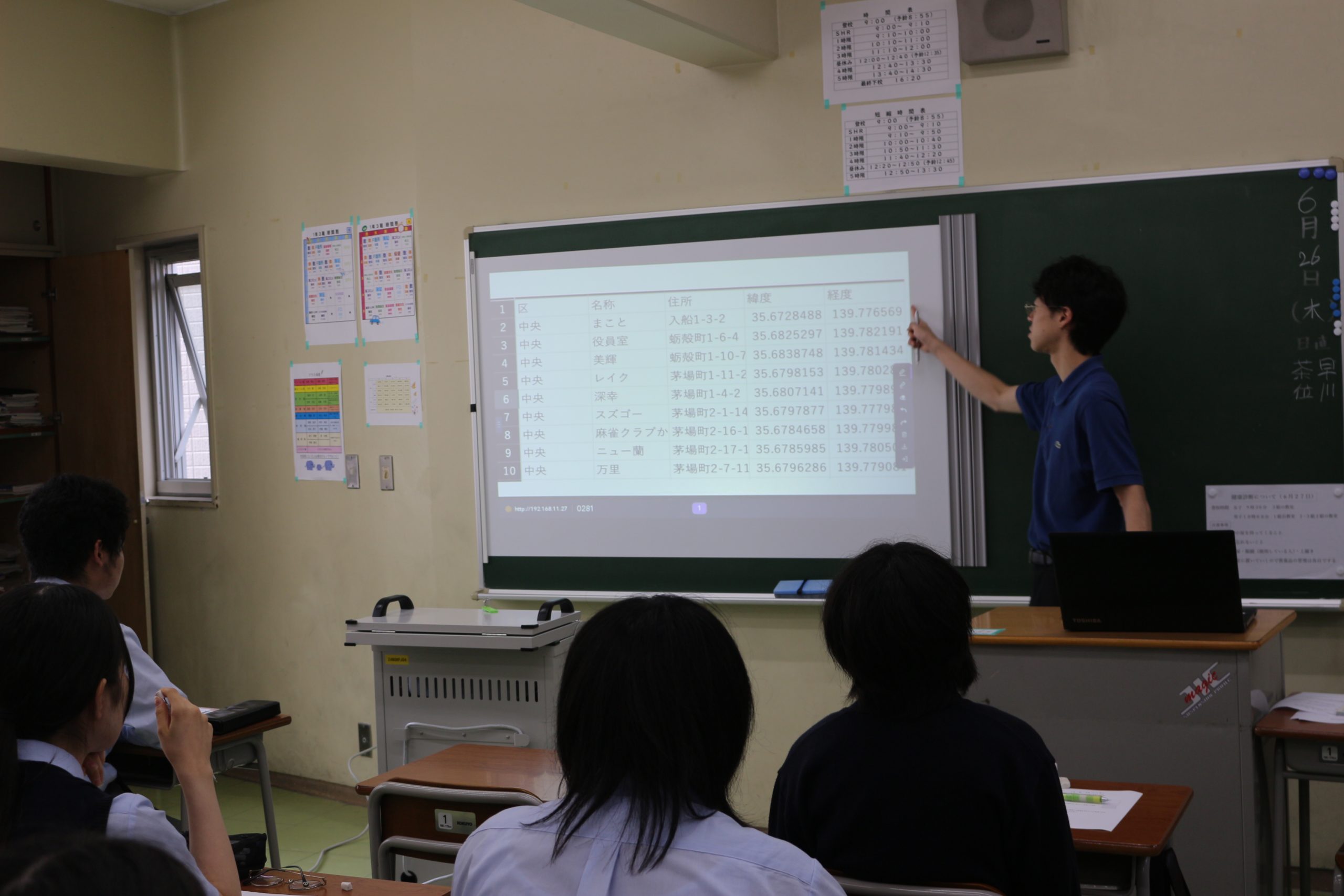 【授業】１年生の「地理総合」では、地図について学習しています。